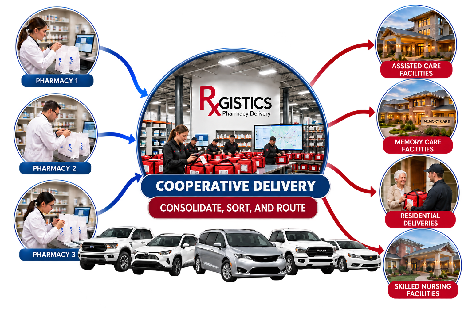 Cooperative Delivery Network Diagram